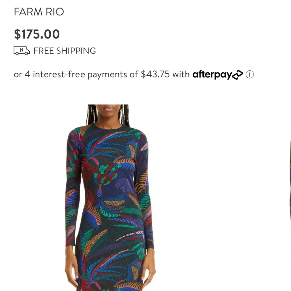 Farm rio multi color dress.
